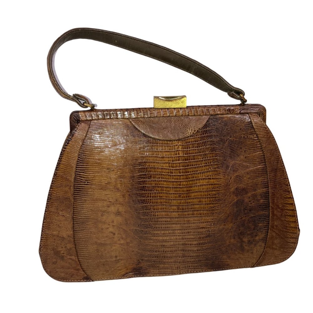 Palizzio NY Vintage Genuine Lizard Handbag